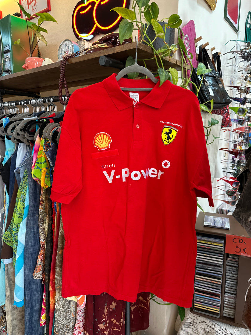 Vintage Shell V-Power Polo shirt (L)