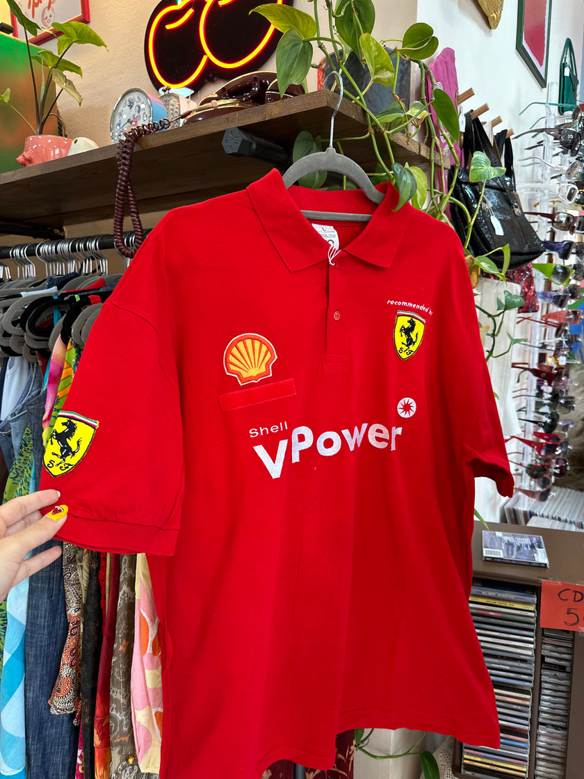 Vintage Shell V-Power Polo shirt (L)