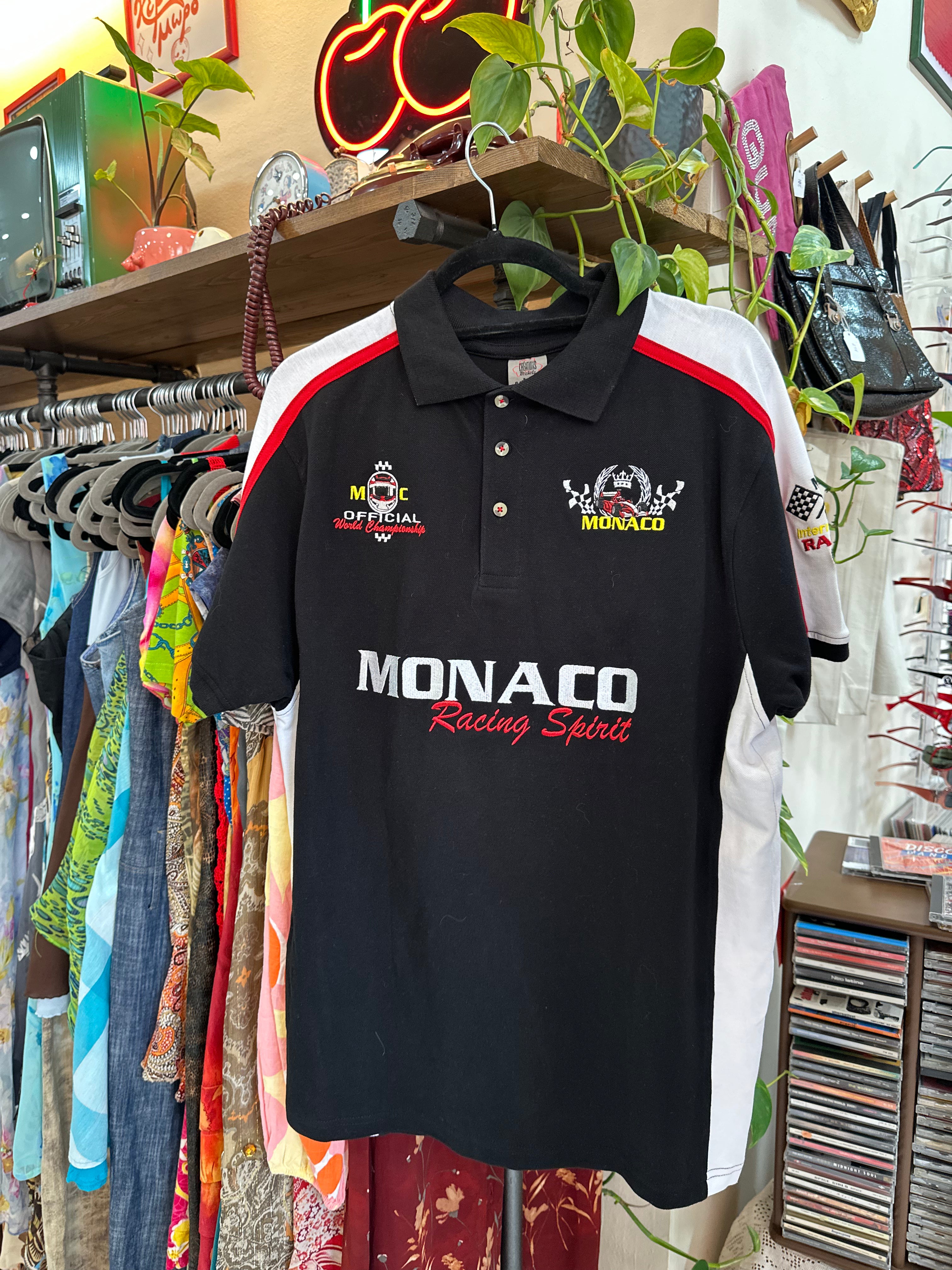 Monaco Grand Prix Polo T-Shirt Black Polo Formula 1 (M)