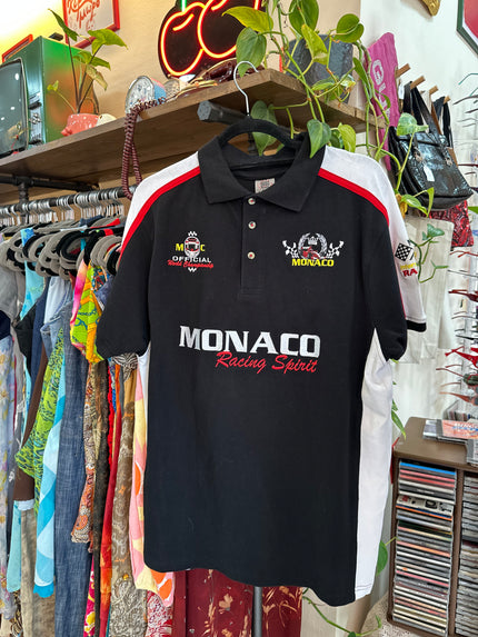 Monaco Grand Prix Polo T-Shirt Black Polo Formula 1 (M)