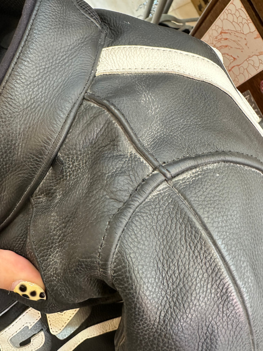 Stunning leather Men's Vanucci motorcycle jacket