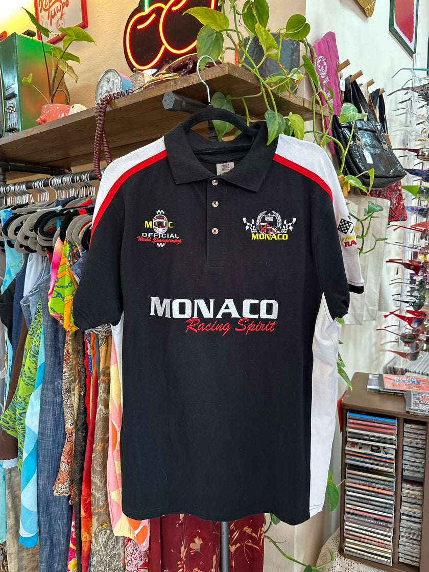 Monaco Grand Prix Polo T-Shirt Black Polo Formula 1 (M)