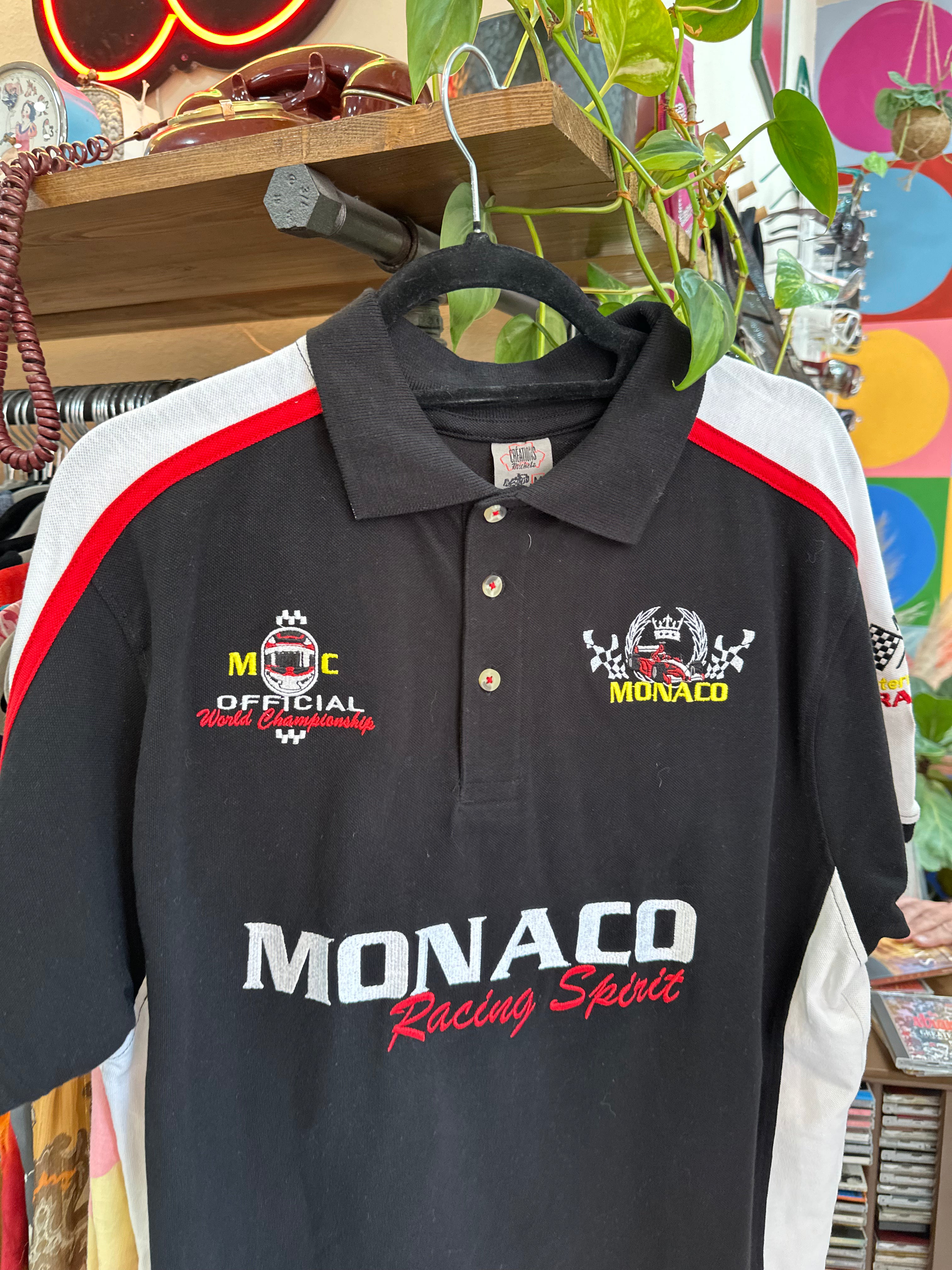 Monaco Grand Prix Polo T-Shirt Black Polo Formula 1 (M)