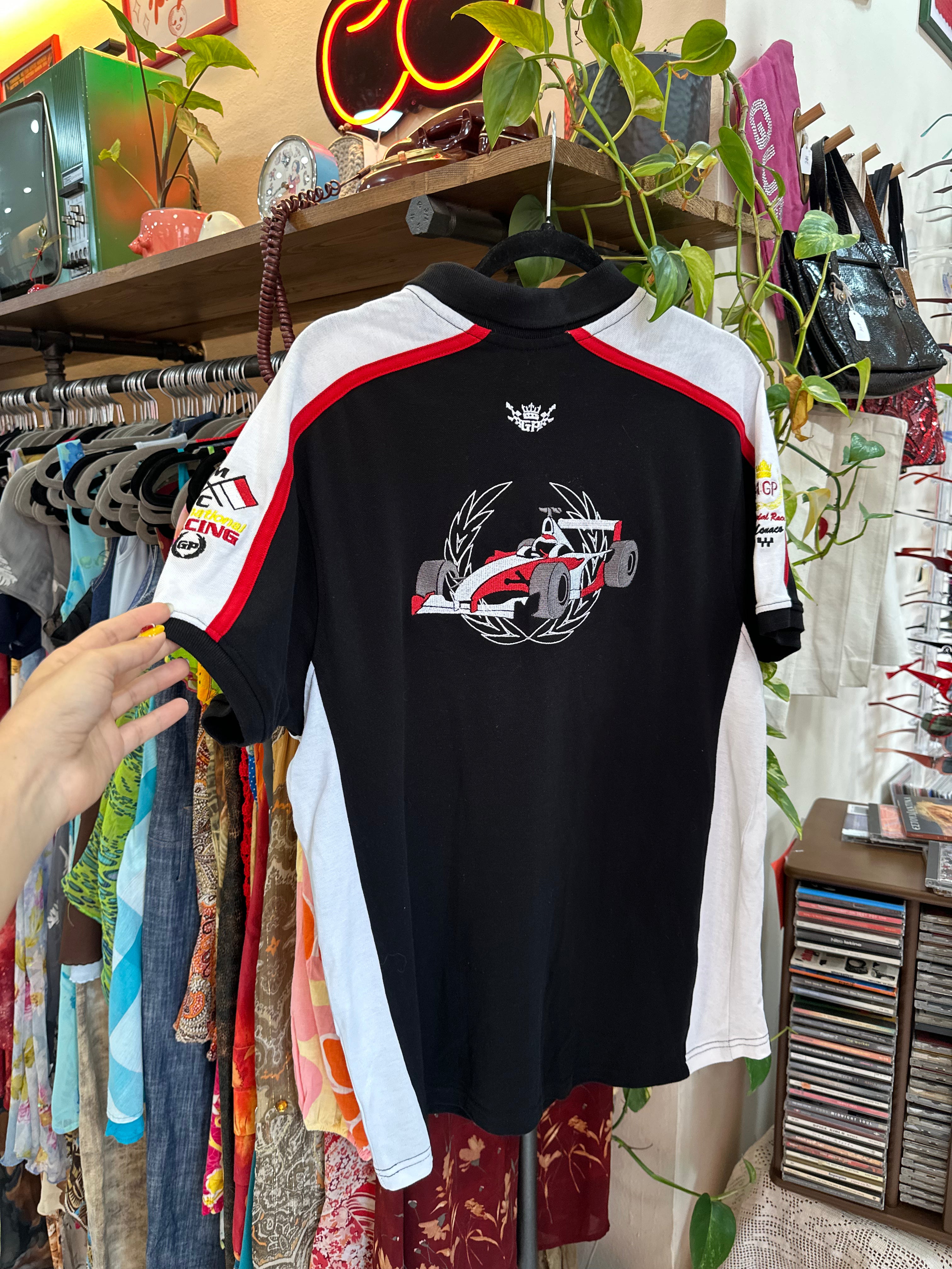 Monaco Grand Prix Polo T-Shirt Black Polo Formula 1 (M)