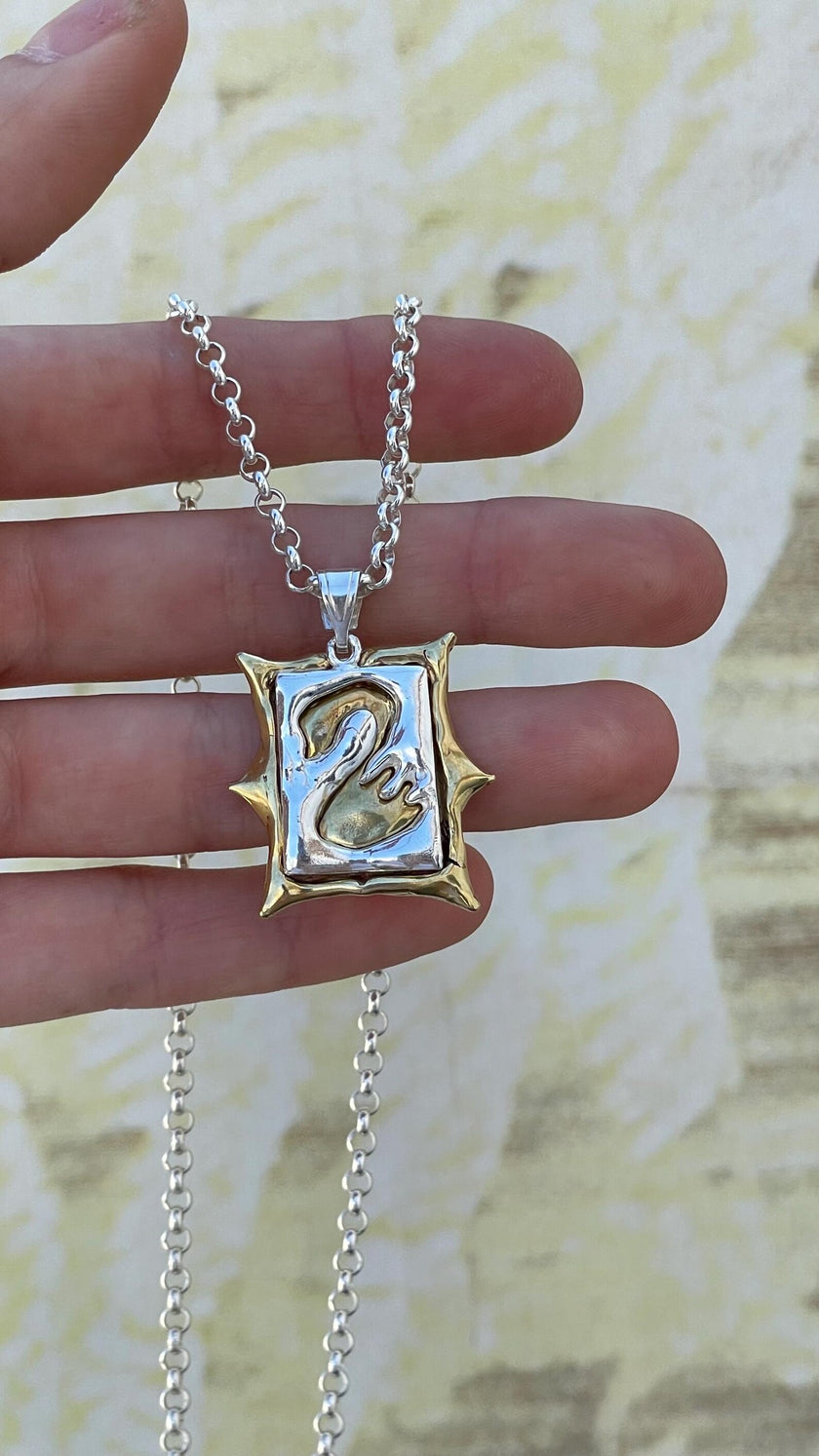 Kosmirah Cygnus pendant silver 925 necklace