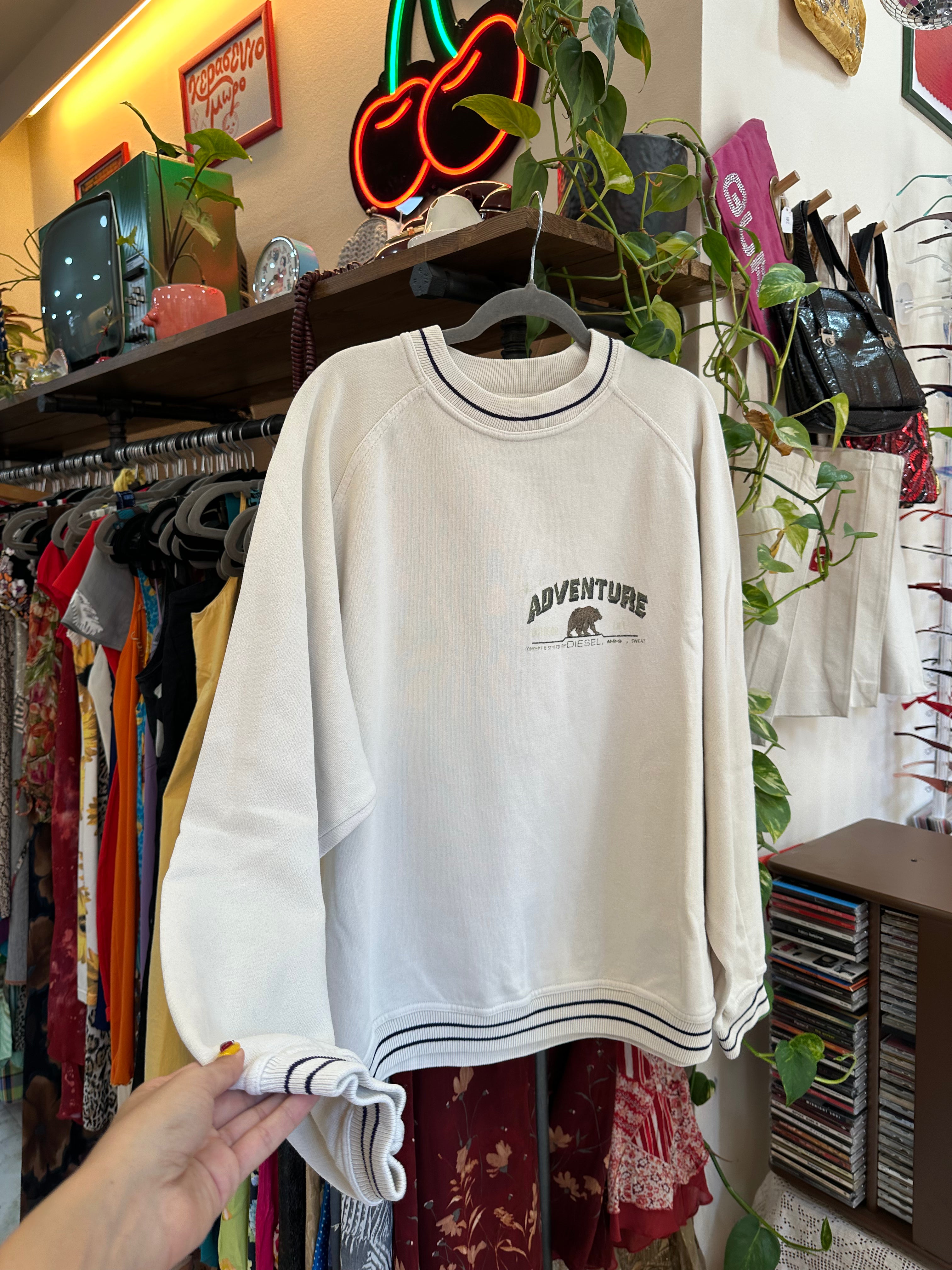 Vintage Men’s beige sweatshirt (L)