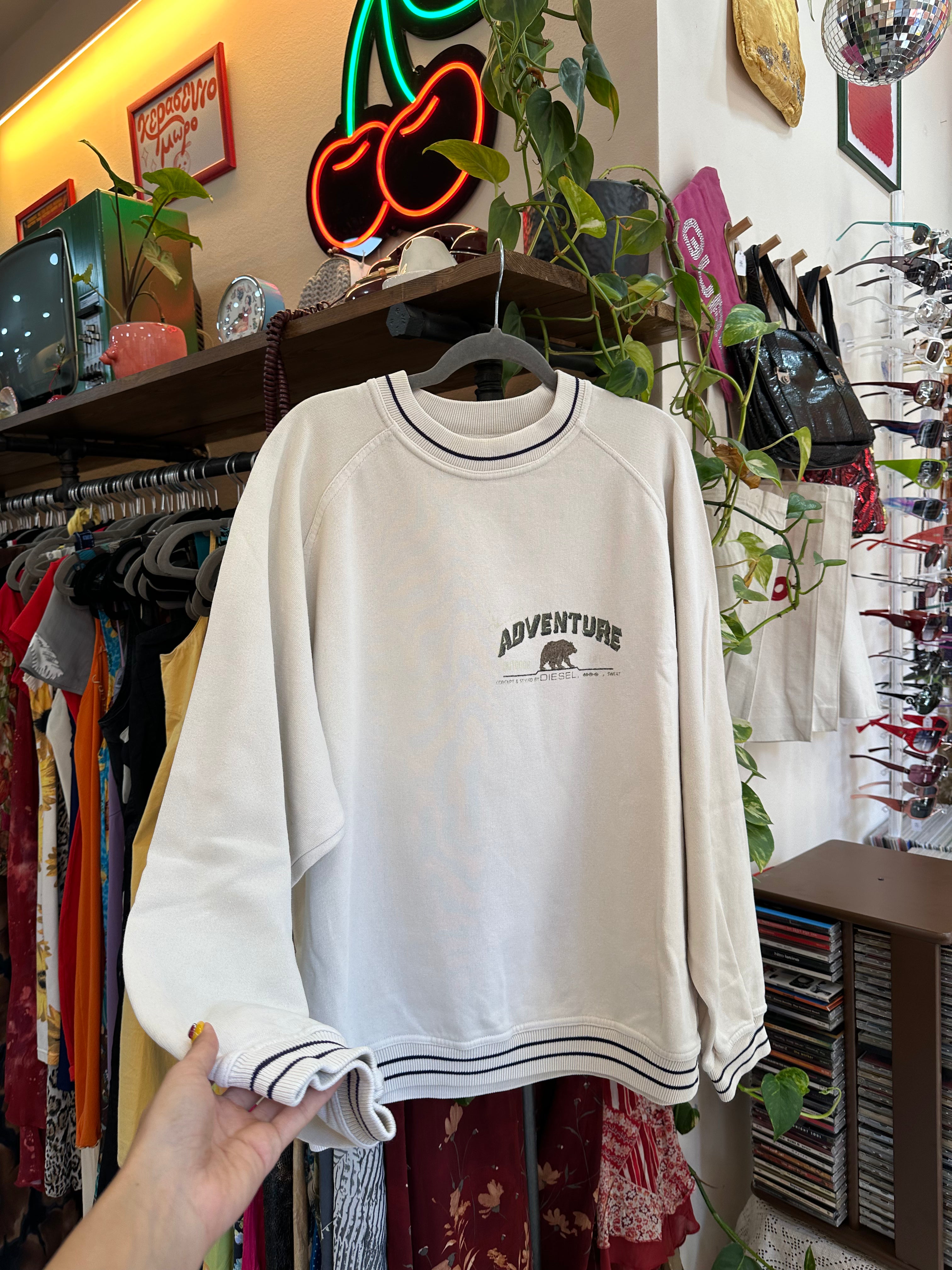 Vintage Men’s beige sweatshirt (L)
