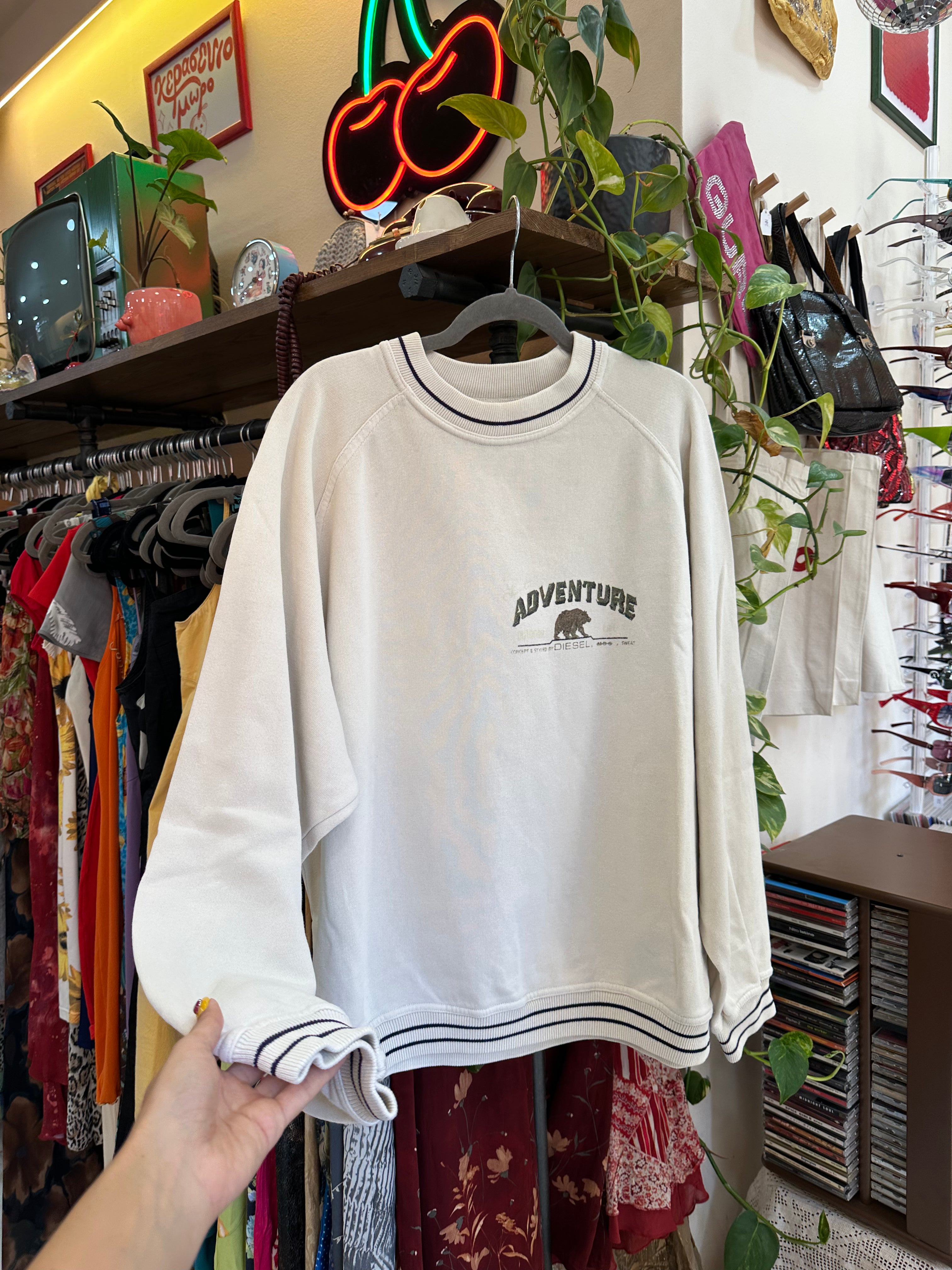 Vintage Men’s beige sweatshirt (L)