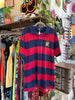 Polo Ralph Lauren Stripe Crest Emblem Polo Shirt (XXL)