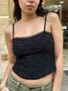 Euronova corset top with lace detailing