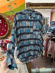 Vintage Men’s 90s funky patterned shirt (M)