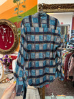 Vintage Men’s 90s funky patterned shirt (M)