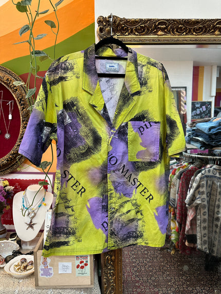 Vintage Mens Dubin funky patterned shirt (M)