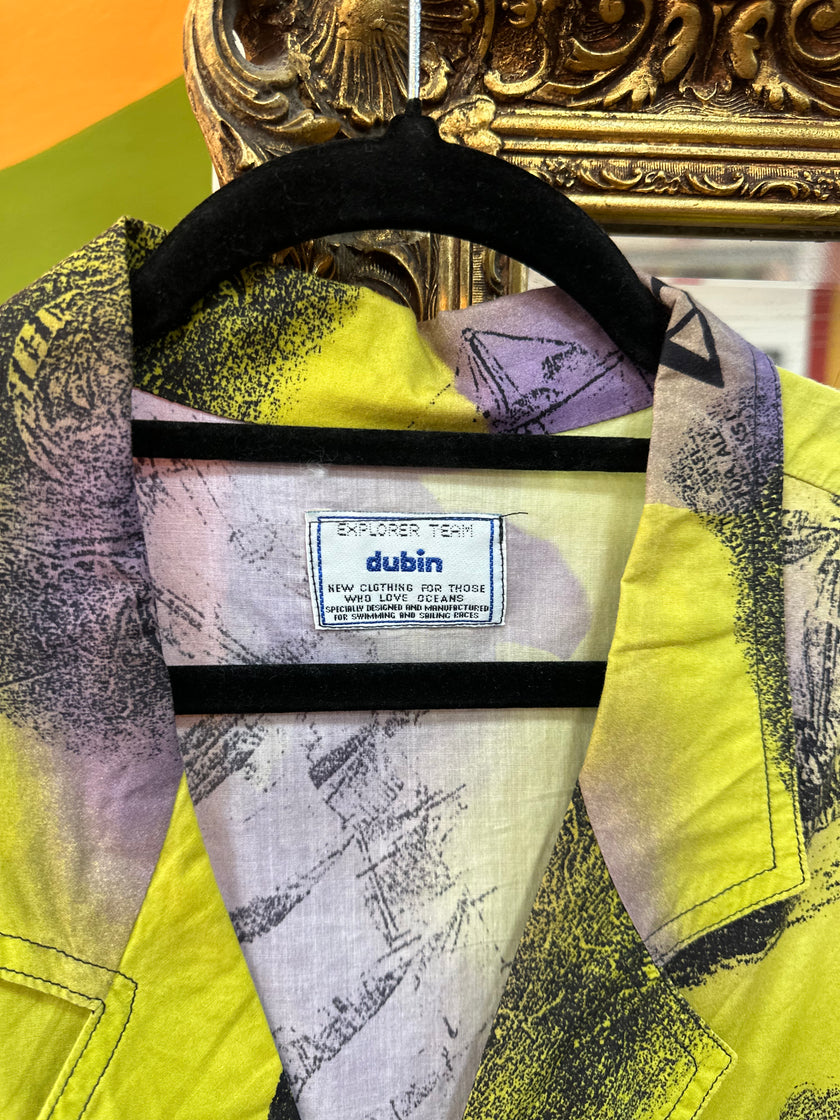 Vintage Mens Dubin funky patterned shirt (M)
