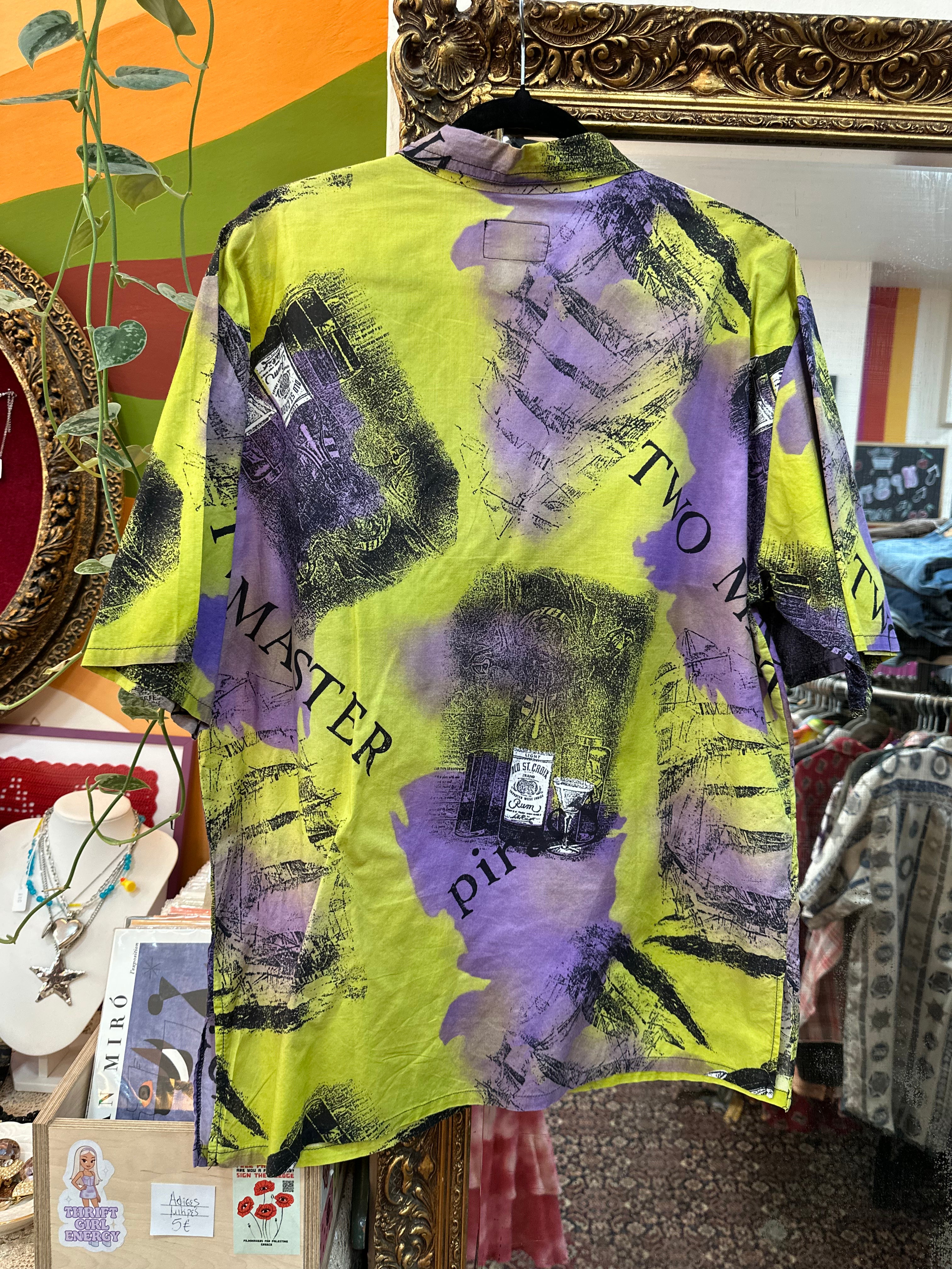 Vintage Mens Dubin funky patterned shirt (M)