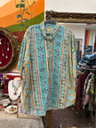 Vintage Men’s James Dillon 90s style funky patterned shirt (XL)