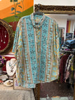 Vintage Men’s James Dillon 90s style funky patterned shirt (XL)