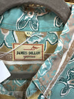 Vintage Men’s James Dillon 90s style funky patterned shirt (XL)