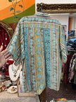 Vintage Men’s James Dillon 90s style funky patterned shirt (XL)