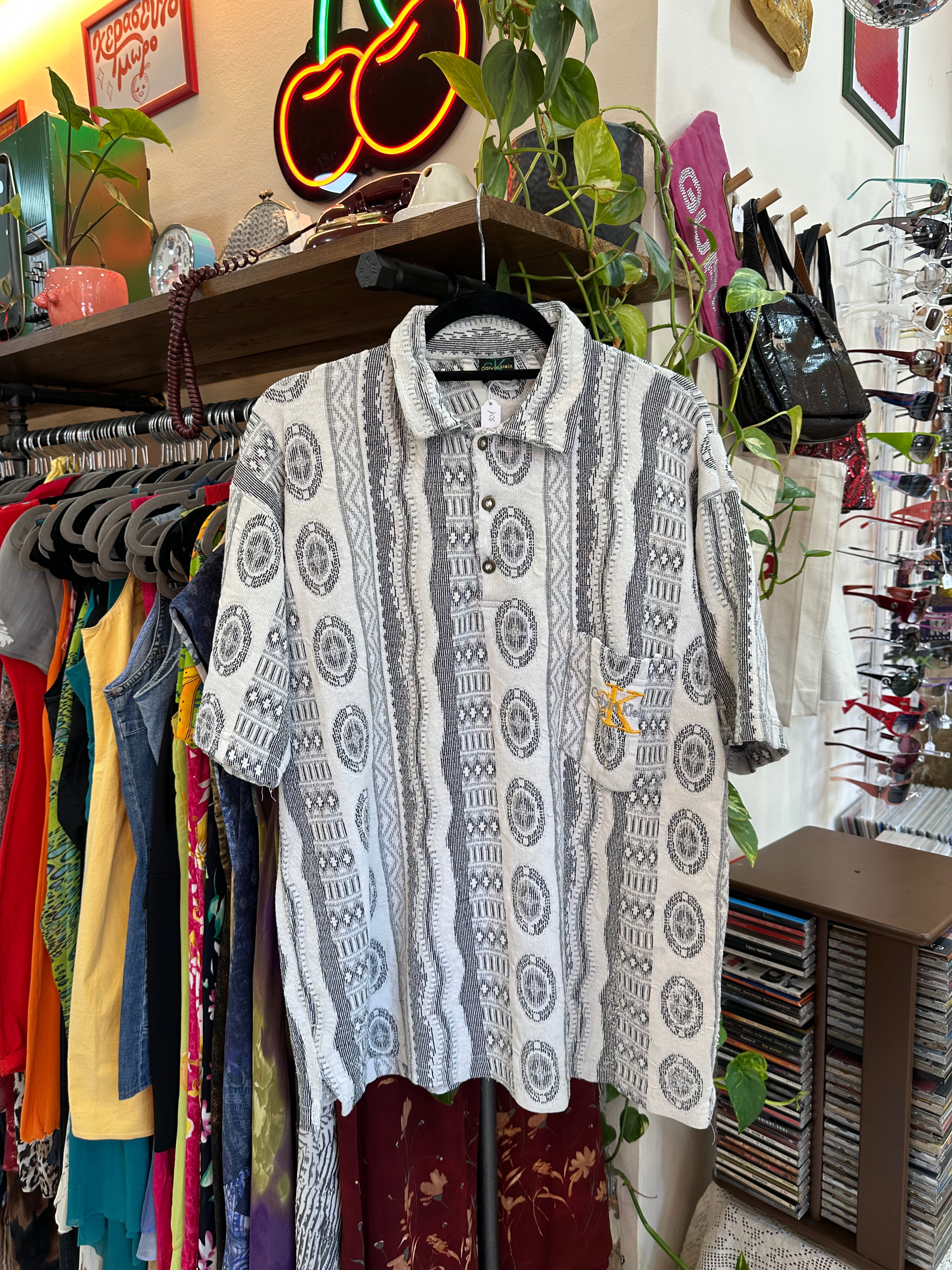 Men’s vintage Calvin Klein 90s style polo shirt (M)