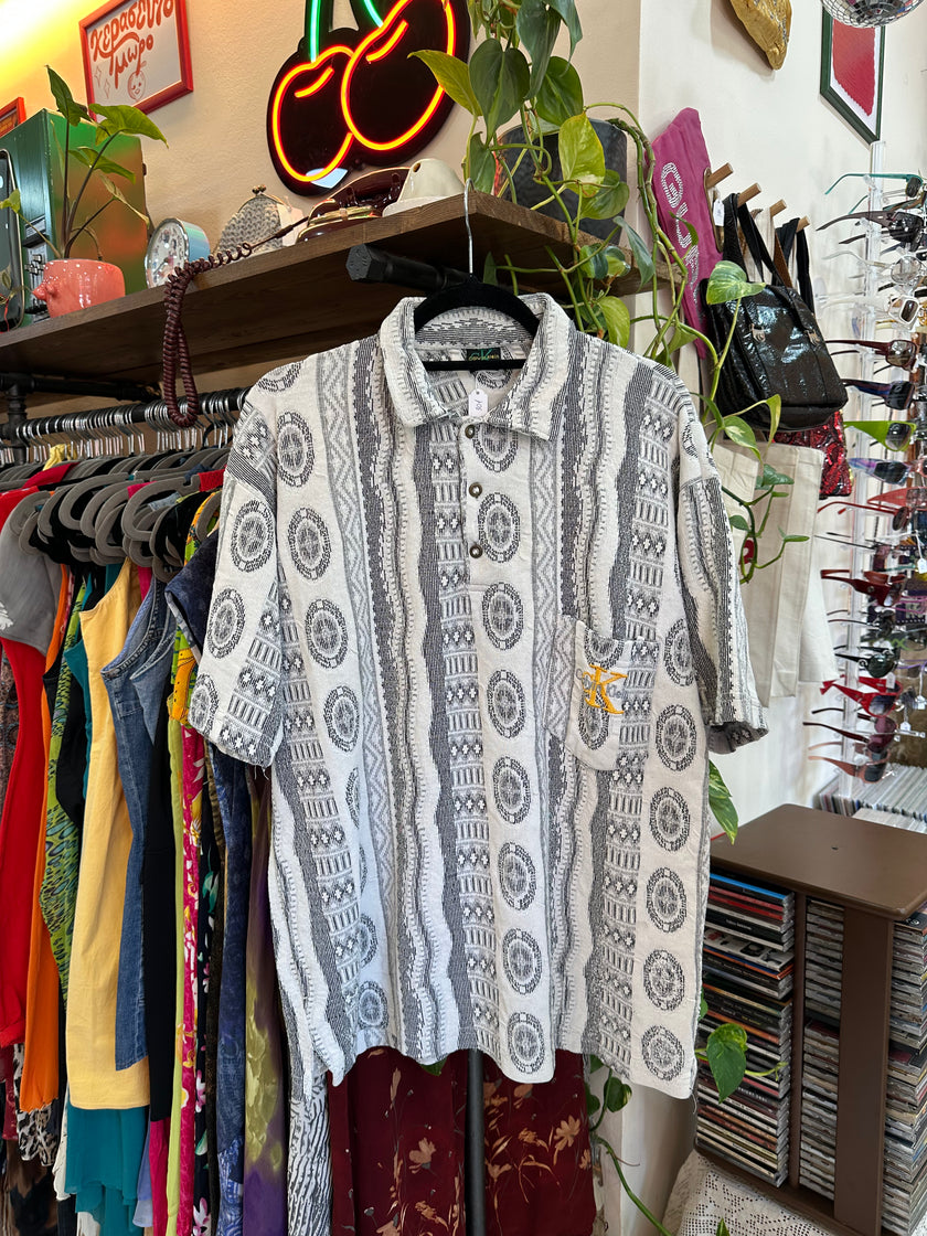 Men’s vintage Calvin Klein 90s style polo shirt (M)