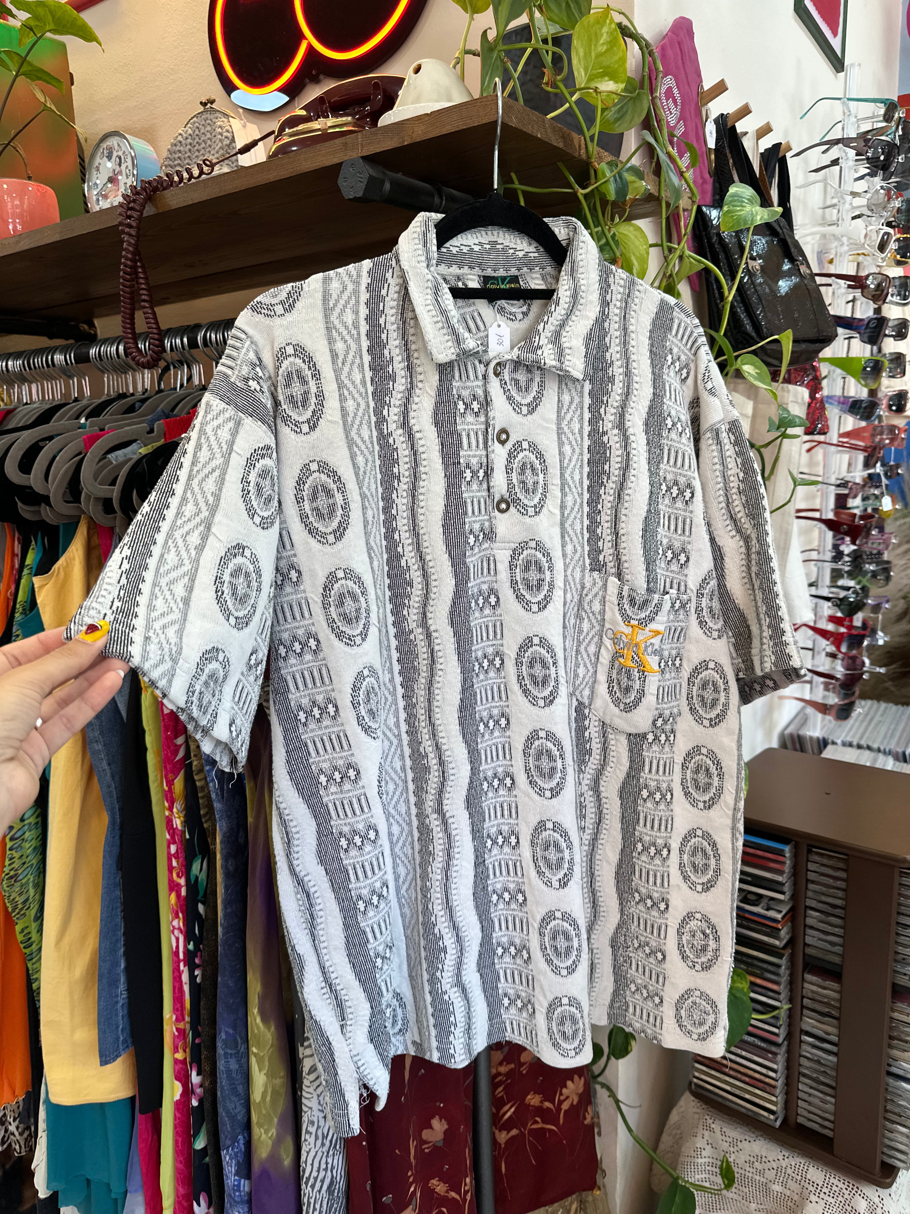 Men’s vintage Calvin Klein 90s style polo shirt (M)
