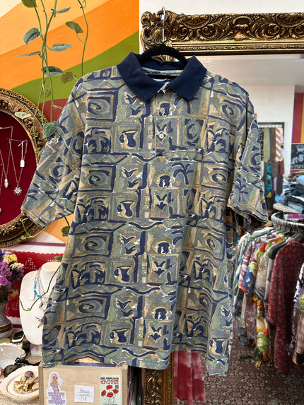 Men’s vintage 90s style polo shirt (L)