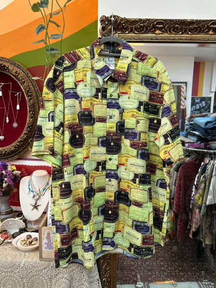 Men’s Chevy funky patterned shirt (XL)