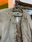 Vintage beige suede star embellished jacket (S)