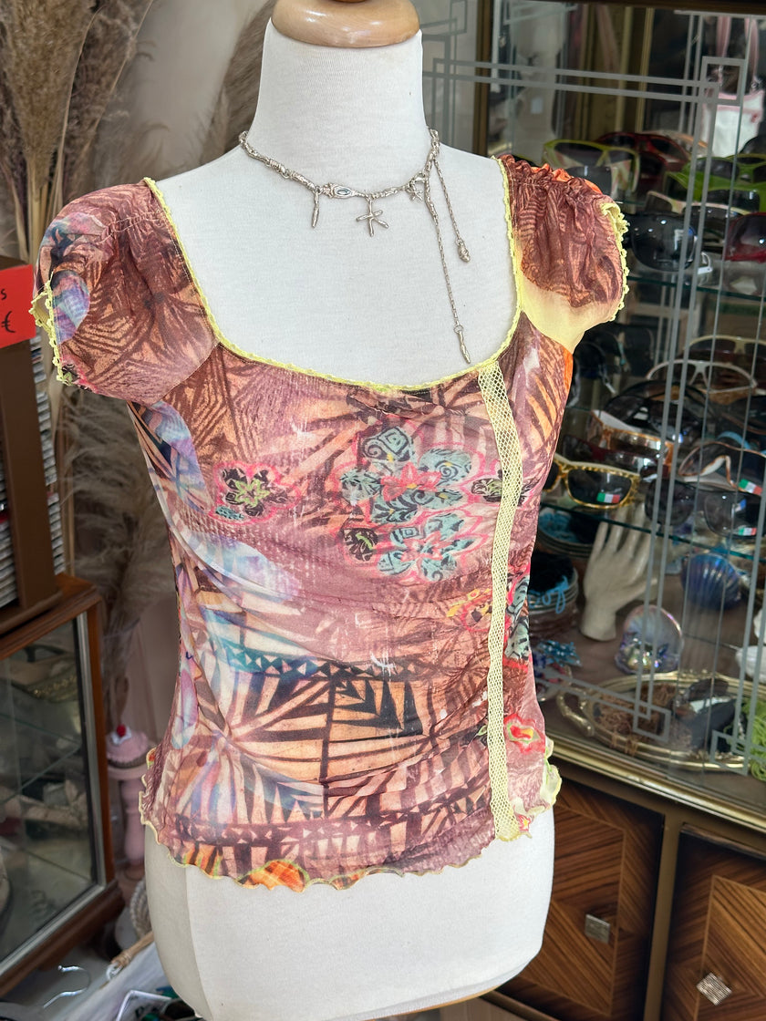 Super cute mesh top (M/L)