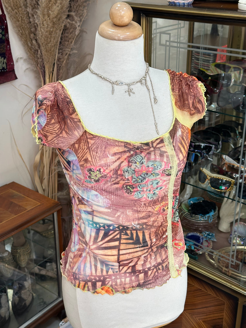 Super cute mesh top (M/L)