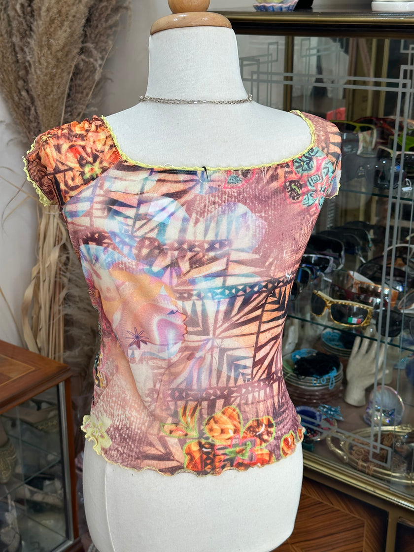 Super cute mesh top (M/L)