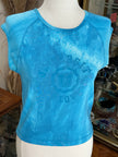 Super cute sleeveless tie dye top (L)