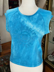 Super cute sleeveless tie dye top (L)