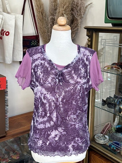 Super cute vintage mesh top (XL)