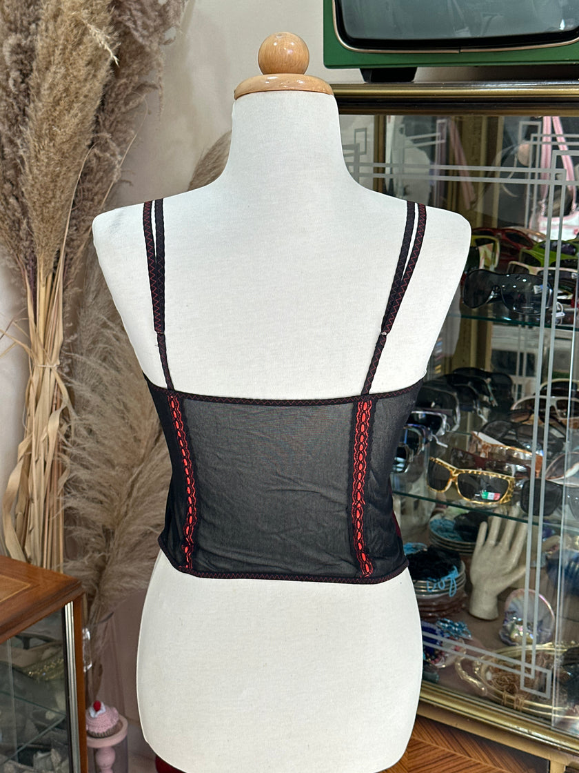 Super cute lingerie style top (M)