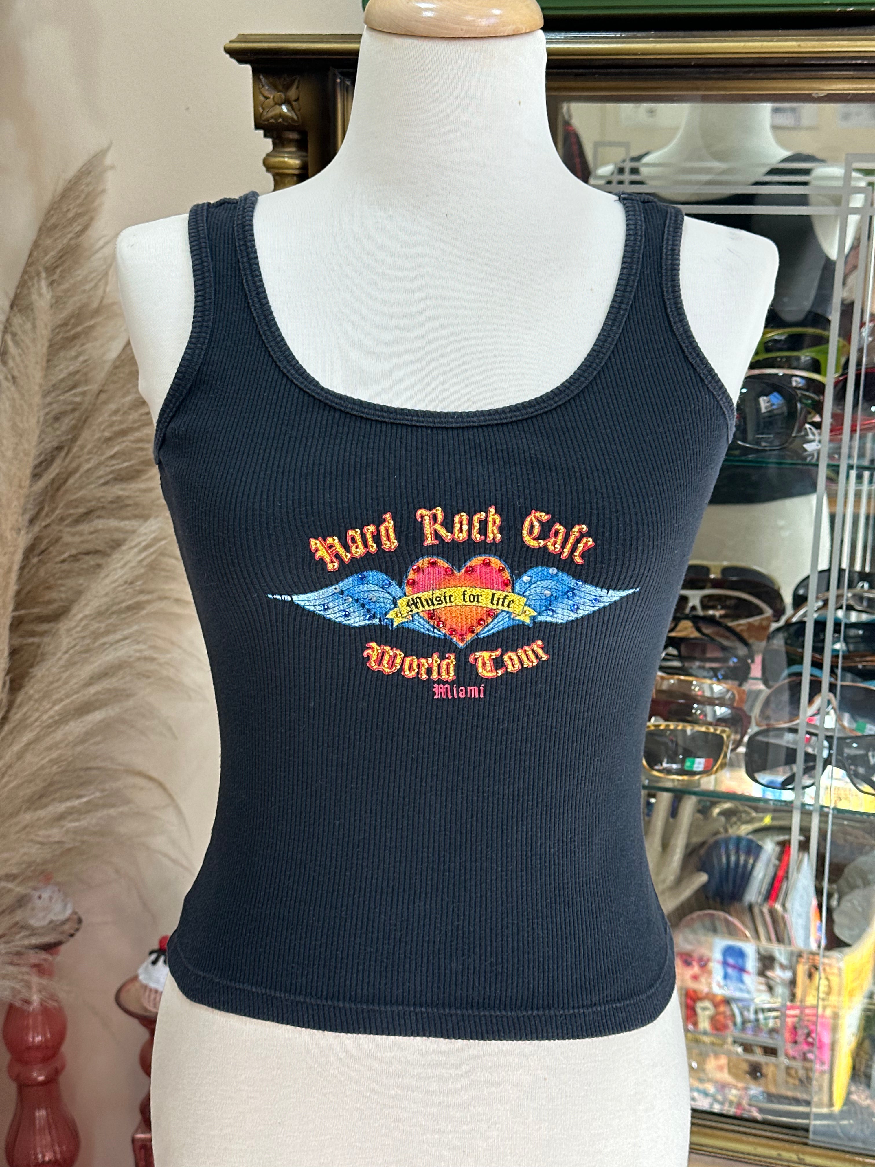 Hard Rock Cafe Miami crop top (S/M)