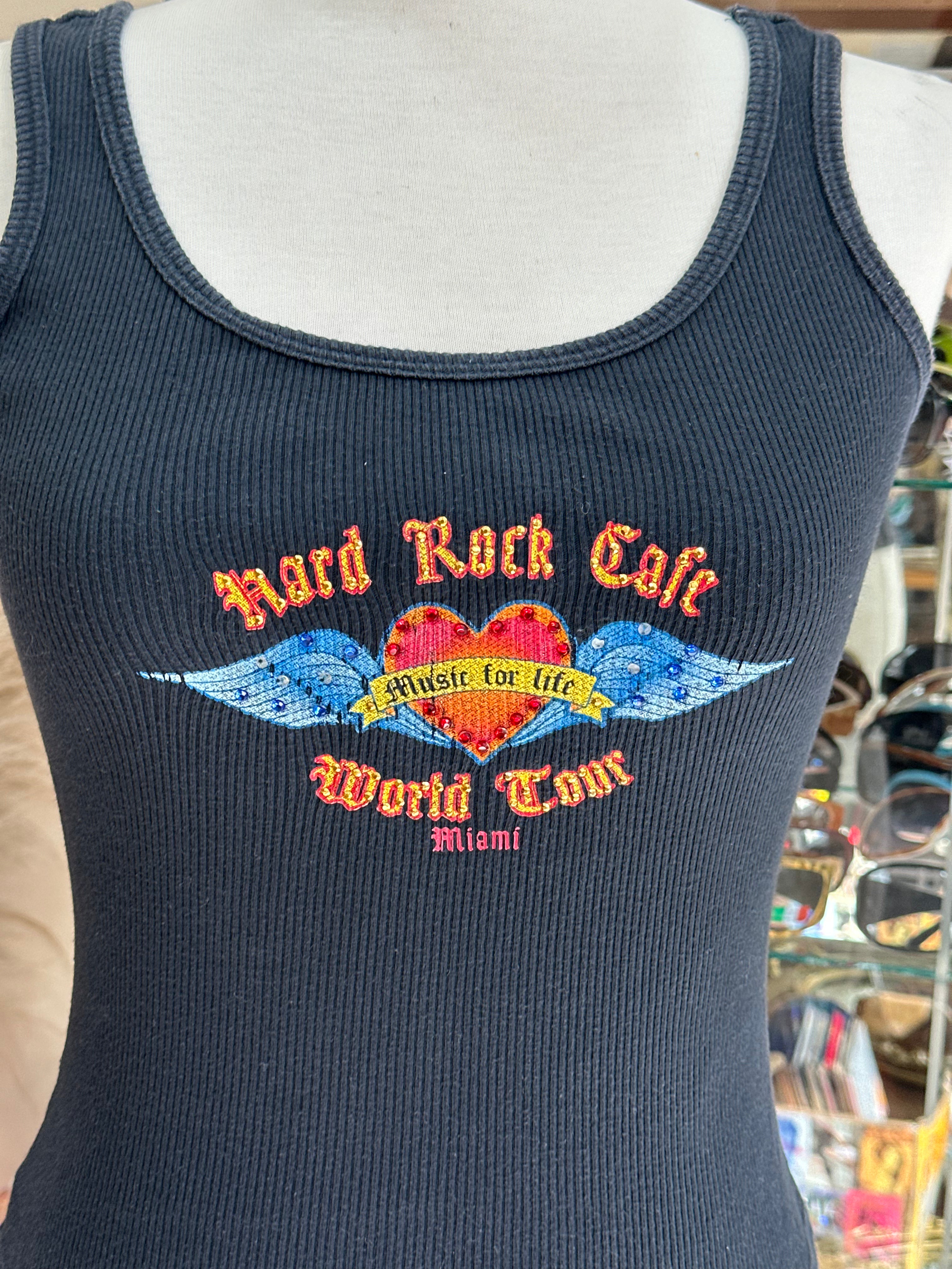Hard Rock Cafe Miami crop top (S/M)