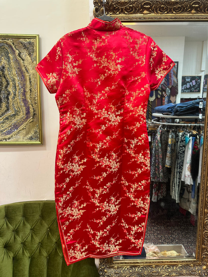 Beautiful red qipao dress