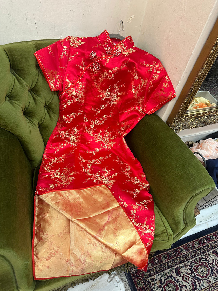 Beautiful red qipao dress