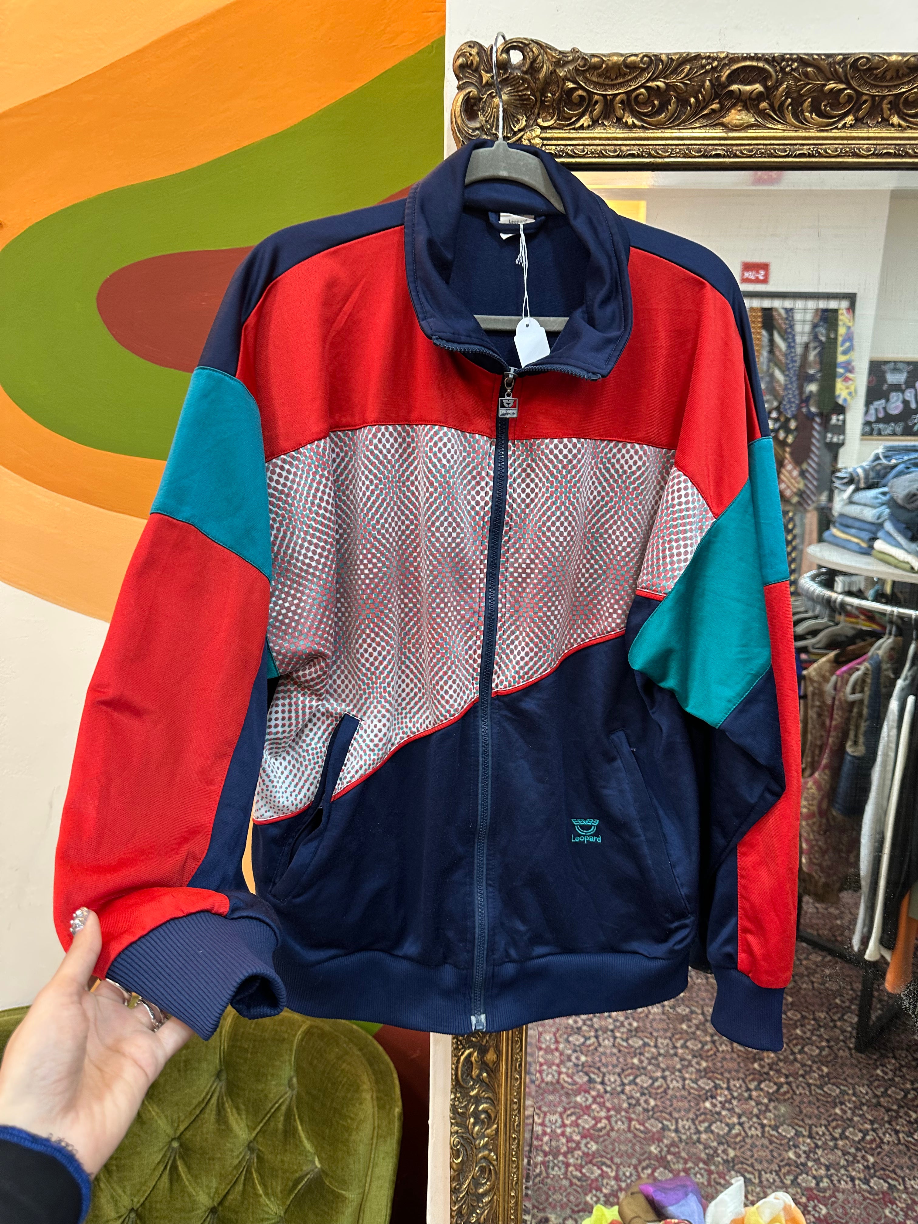 Vintage Leopard funky track jacket