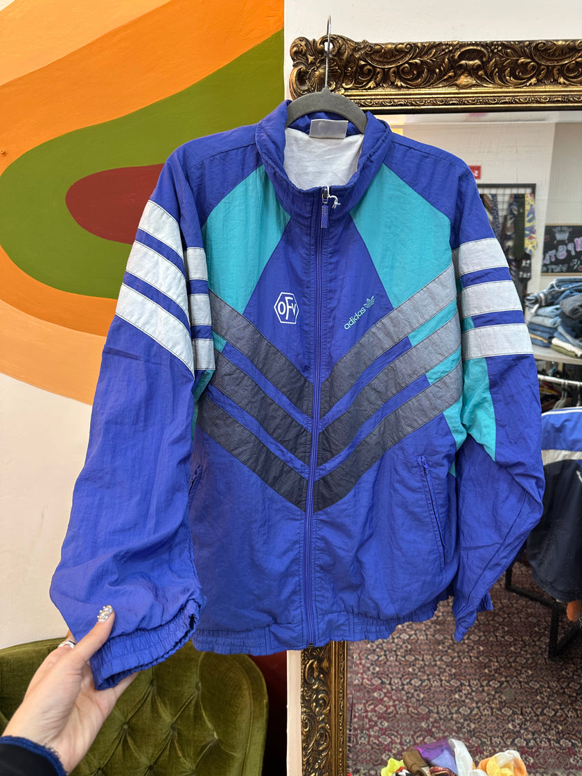 Adidas funky colorful windbreaker jacket