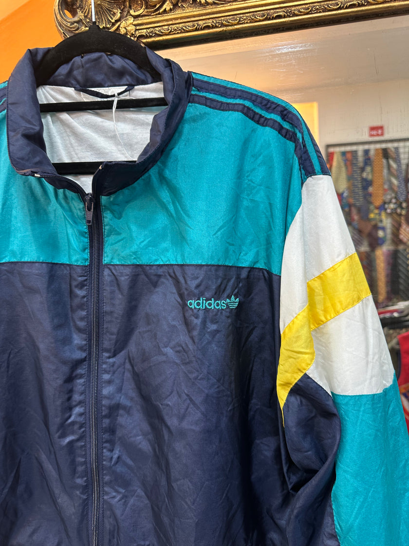 Vintage funky adidas windbreaker