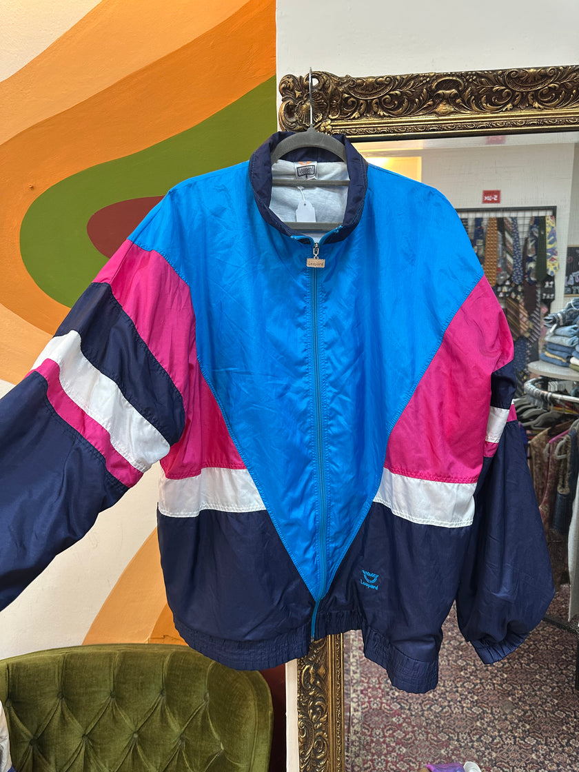 Funky colorful windbreaker jacket