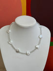 Handmade beaded heart necklace