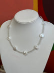 Handmade beaded heart necklace