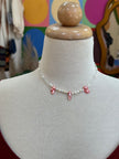 Handmade beaded necklace with natural pearls