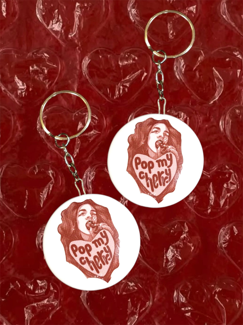 POP MY CHERRY KEYCHAIN - BOTTLE OPENER