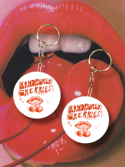 HANDPICKED CHERRIES LOGO KEY CHAIN-BOTTLE OPENER