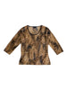 Your 6th sense leopard 3/4 sleeves top